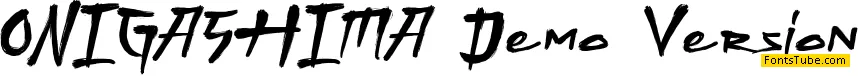 ONIGASHIMA Demo Version Font