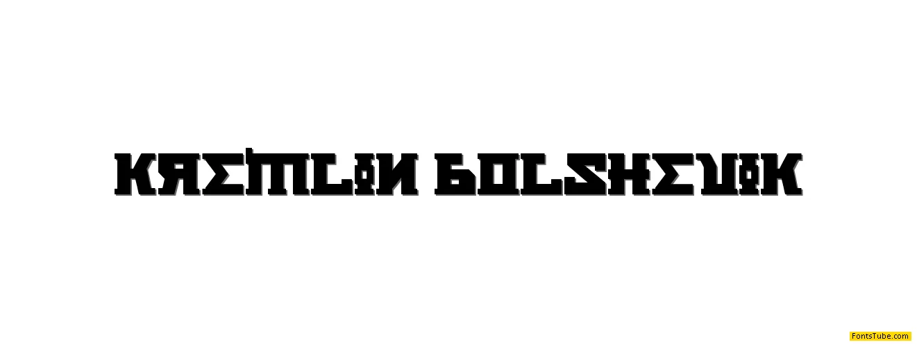 Kremlin Bolshevik Font