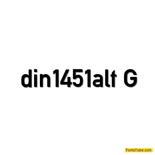 Alte DIN 1451 Mittelschrift Font Family