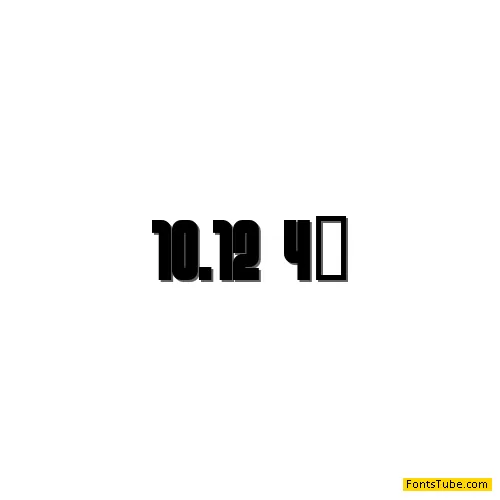 10.12 Font