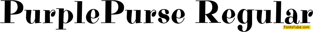Purple Purse Font