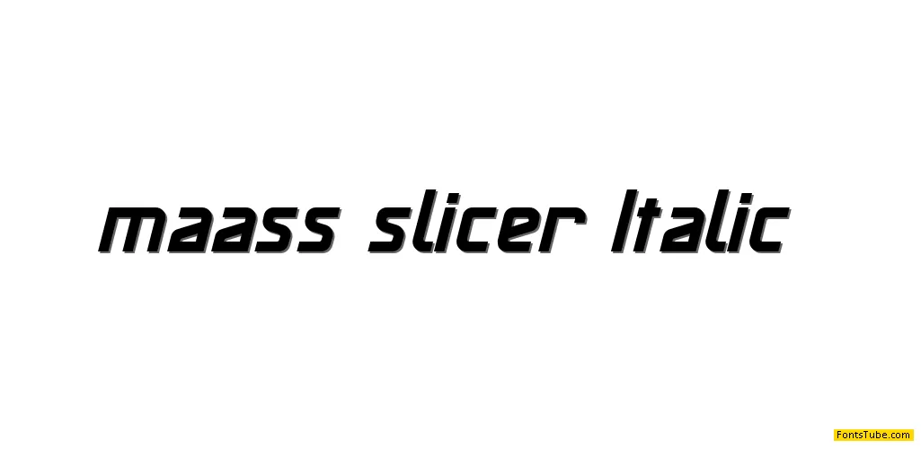 Maassslicer Font Family