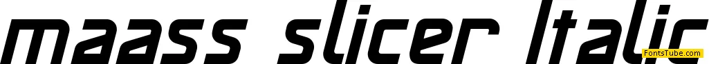 Maassslicer Font Family