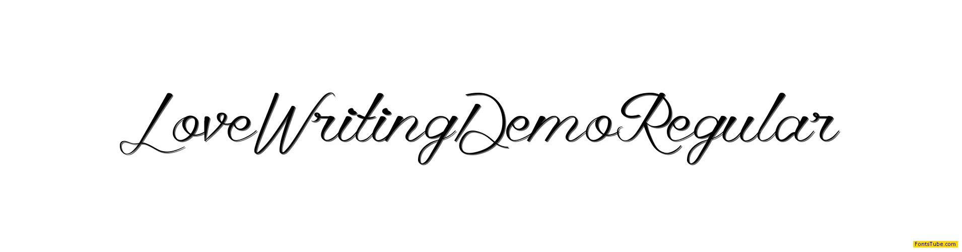 Love Writing Demo Font