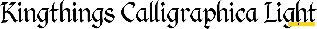 Kingthings Calligraphica Font Family