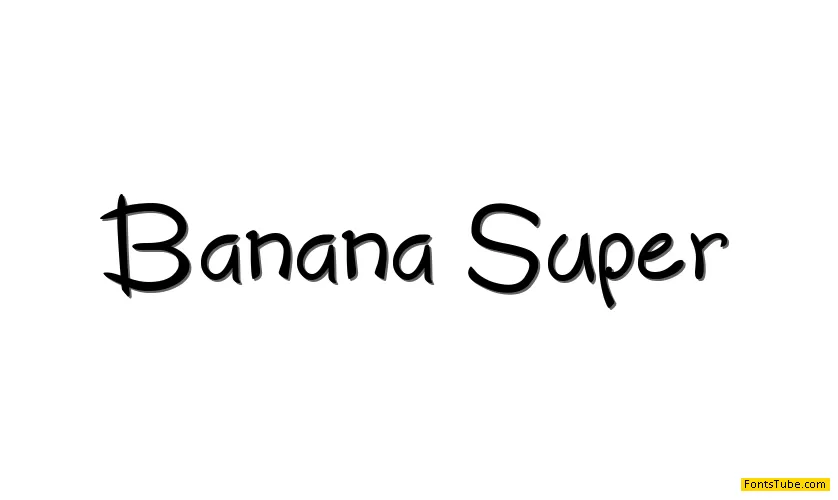 banana super Font