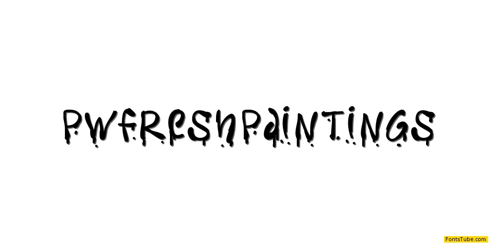 PW Fresh Paintings Font