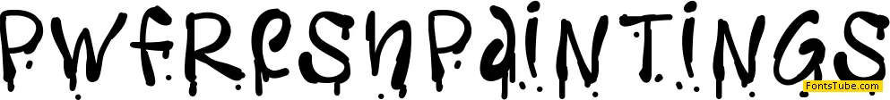 PW Fresh Paintings Font