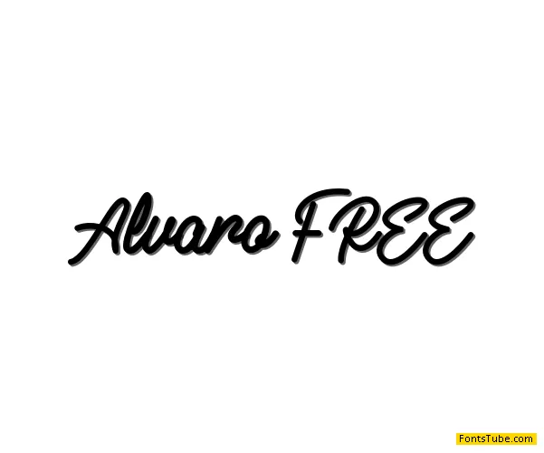 Alvaro FREE Font Free Font Download | Fonts Tube