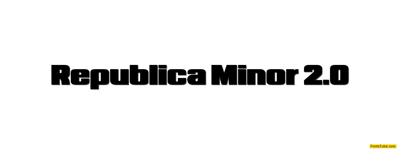 Republica Minor 2.0 Font