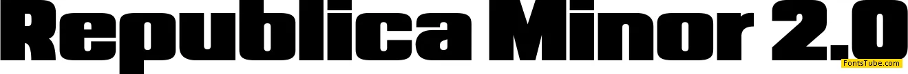 Republica Minor 2.0 Font