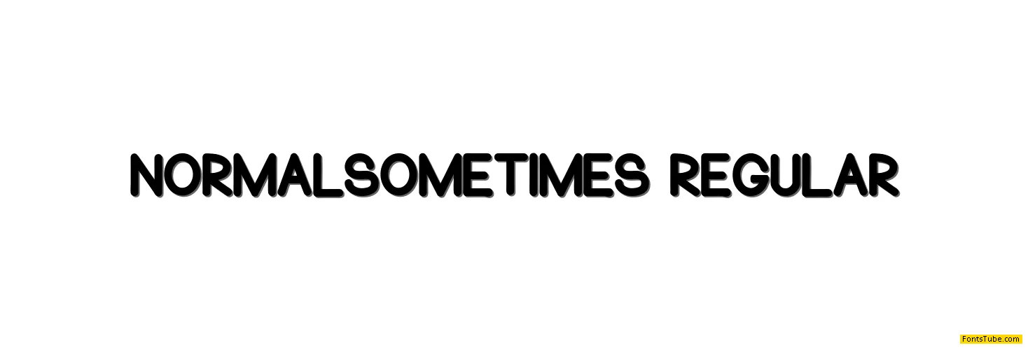 Normal Sometimes Font