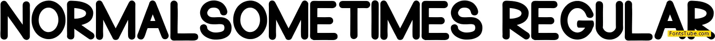 Normal Sometimes Font