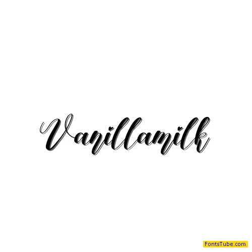 Vanillamilk Font