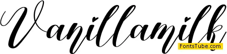 Vanillamilk Font