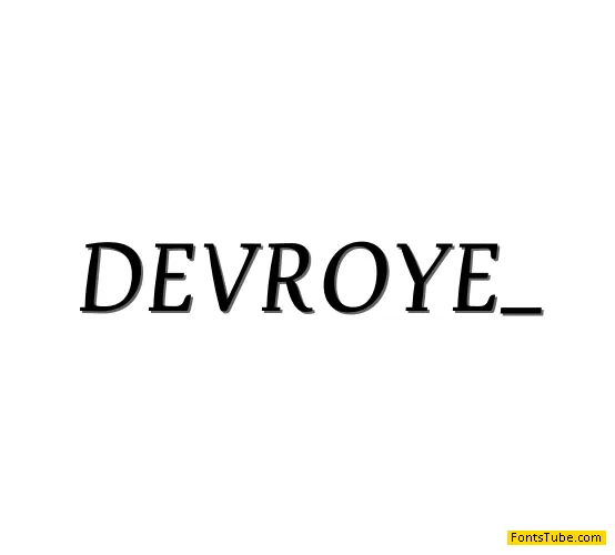 Devroye Font Family