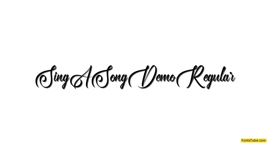 Sing A Song Demo Font