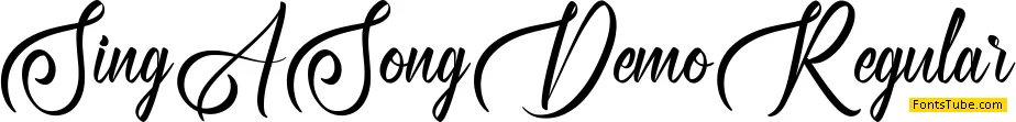 Sing A Song Demo Font