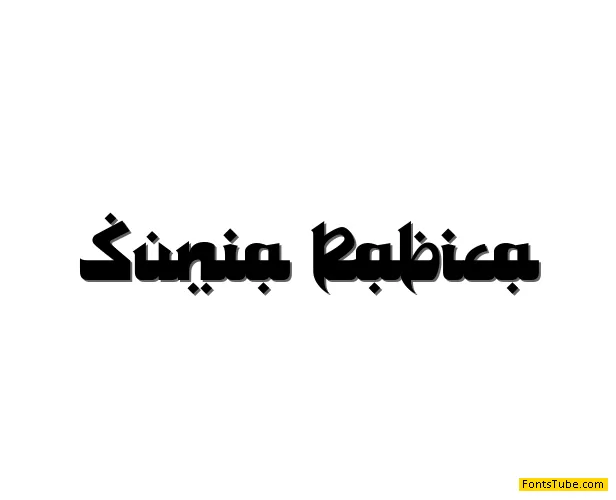 Sunia Rabica Font
