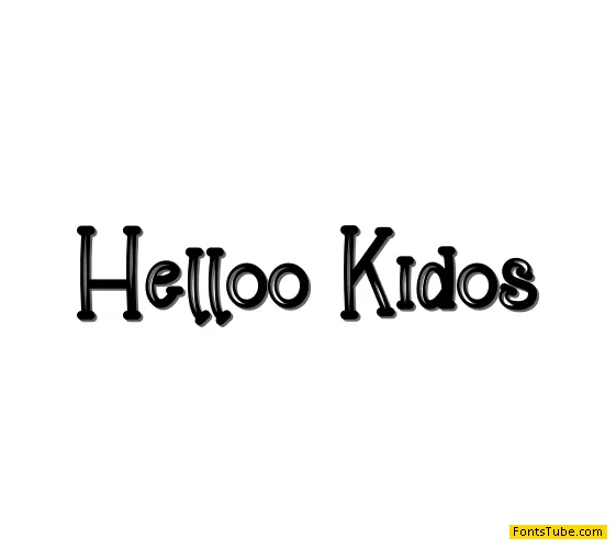 Helloo Kidos Font