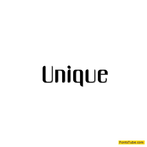 Unique Font