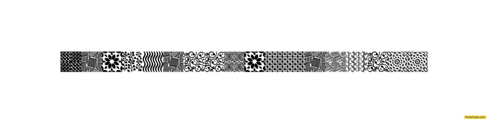 Seamless Patterns II Font