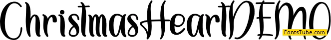 Christmas Heart Font