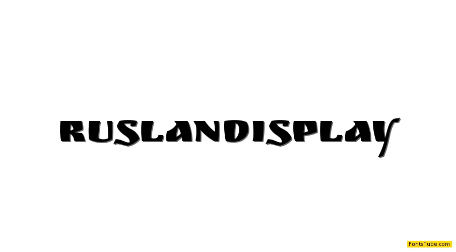 Ruslan Display Font