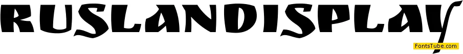 Ruslan Display Font