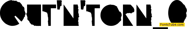 Qut'n'torn Font