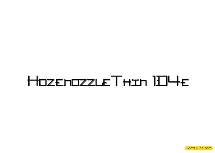 Hozenozzle Thin