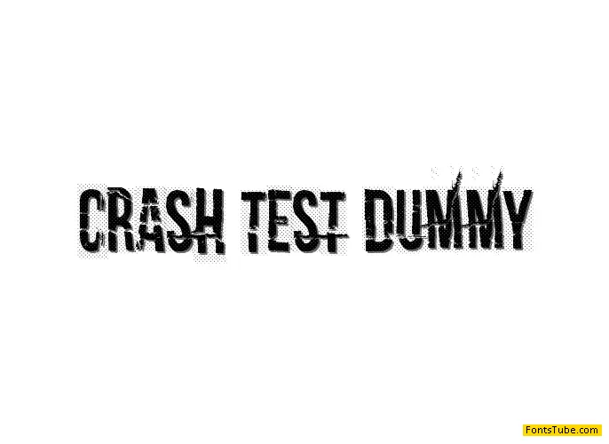 Crash test dummy Font