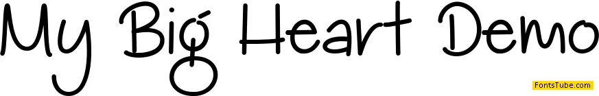 My Big Heart Demo Font