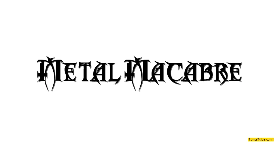 Metal Macabre Font