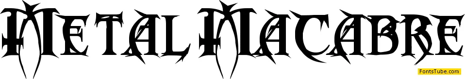 Metal Macabre Font