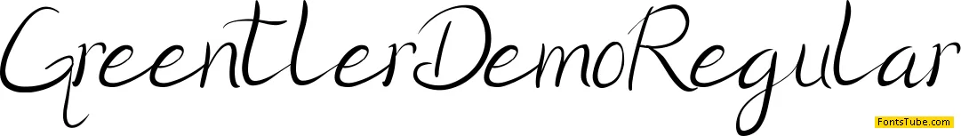 Greentler Demo Font