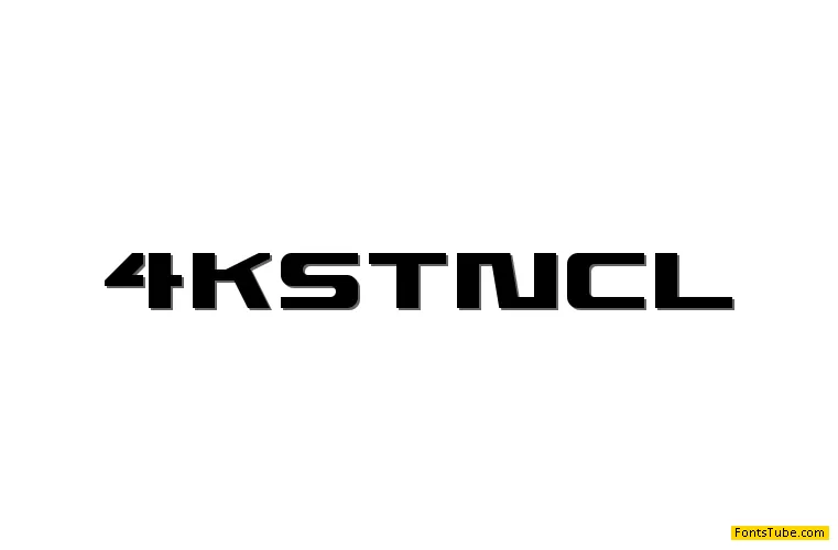 4KSTNCL Font