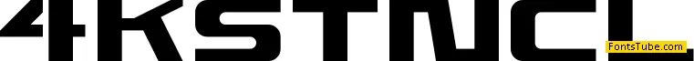 4KSTNCL Font