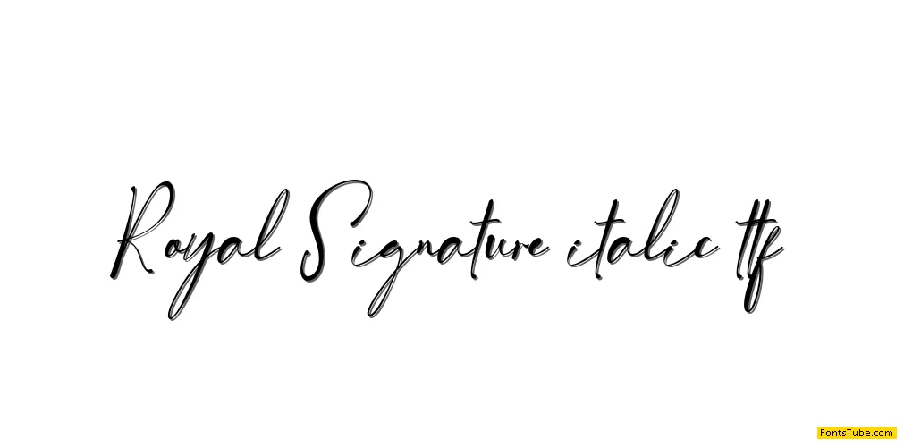 Royal Signature Font Family