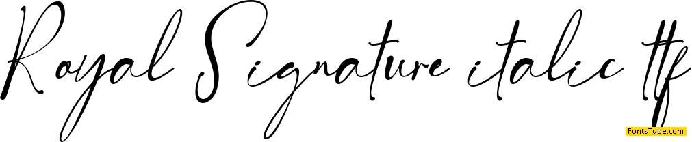 Royal Signature Font Family