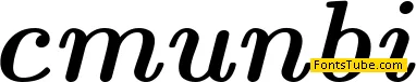 Computer Modern Font Family