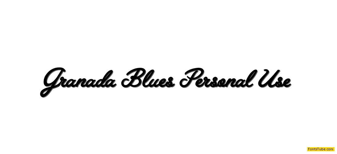 Granada Blues Personal Use Font