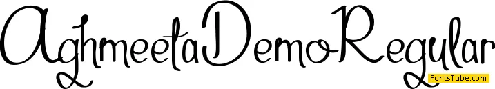 Aghmeeta Demo Font
