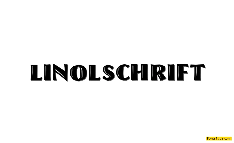 Linolschrift Font Family