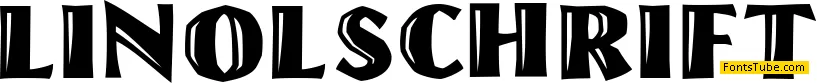 Linolschrift Font Family