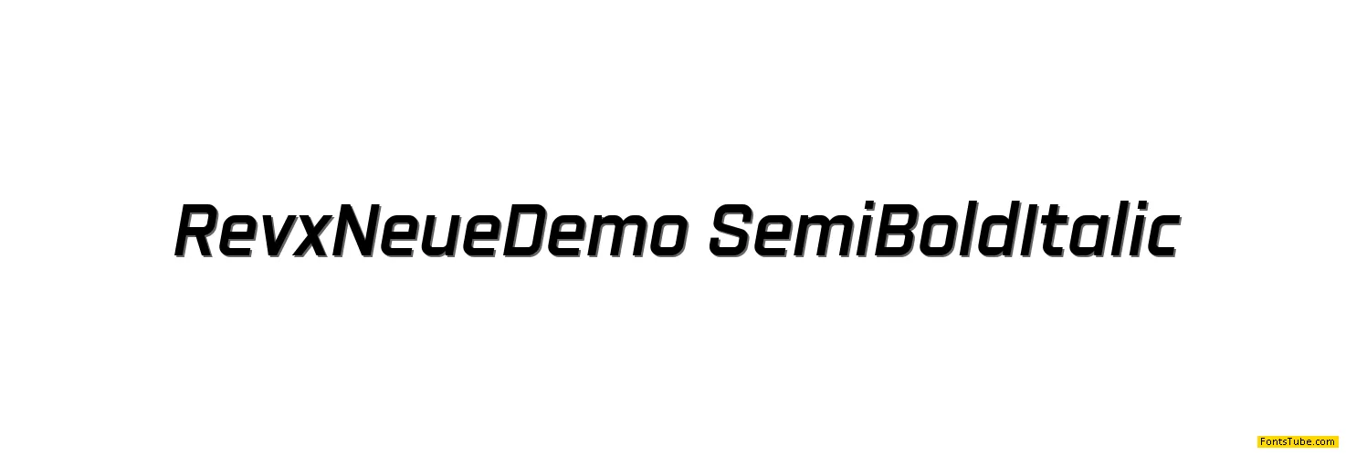 Revx Neue Demo Font Family