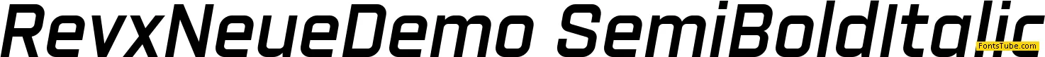 Revx Neue Demo Font Family