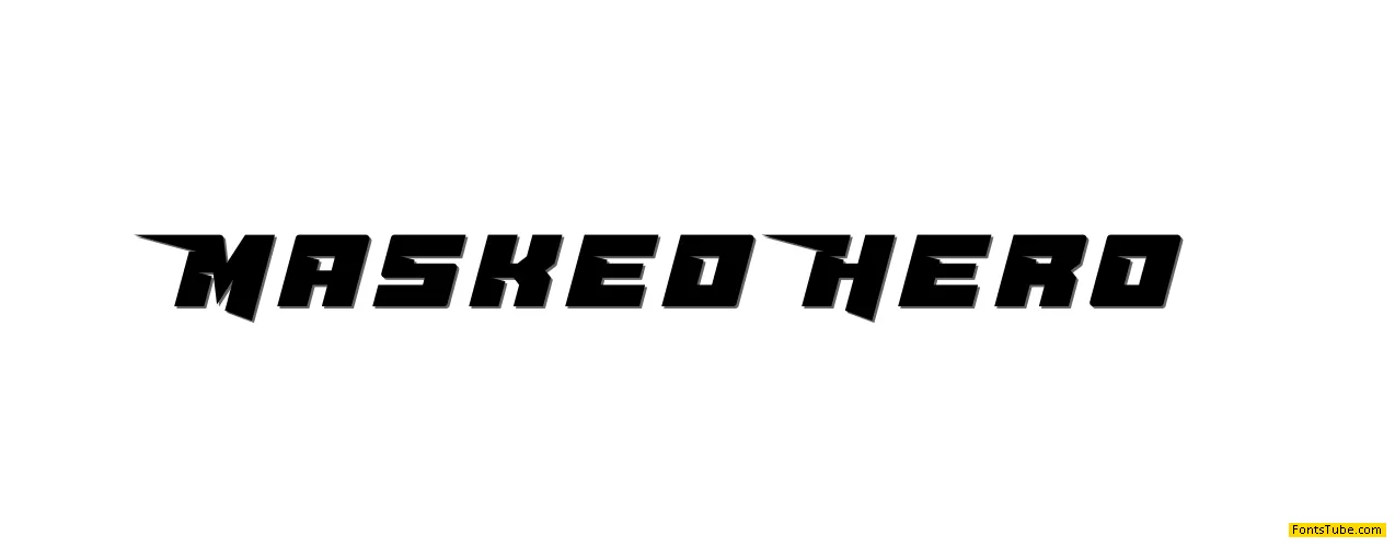 Masked Hero Demo Font