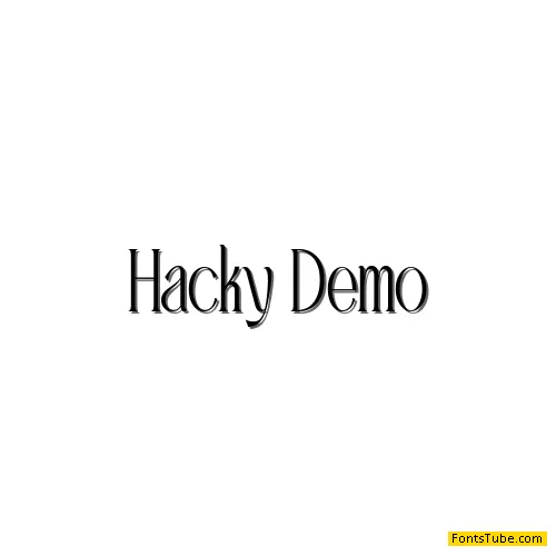 Hacky Demo Font