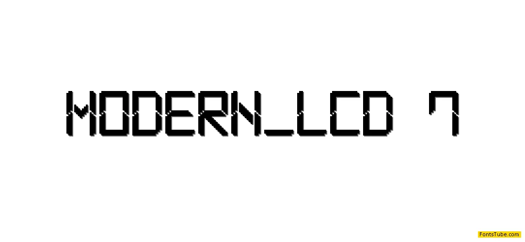 Modern LCD-7 Font